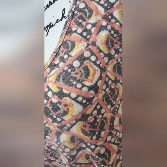 LulaRoe Women's Perfect T Multicolor Half Sleeve Tunic Size Large NWT - Picture 6 of 12